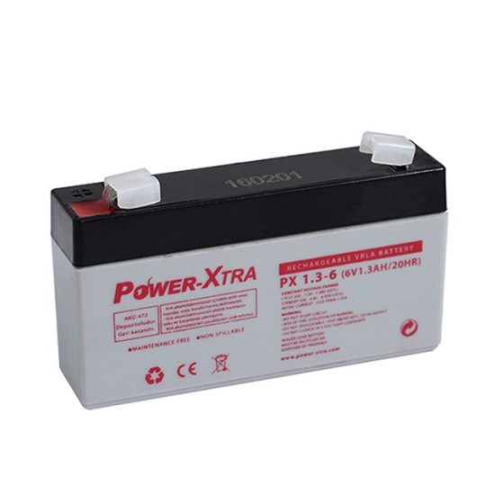 Power-Xtra 6V 1.3 Ah Bakımsız Kuru Akü