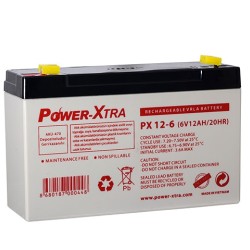 Power-Xtra 6V 12 Ah Bakımsız Kuru Akü